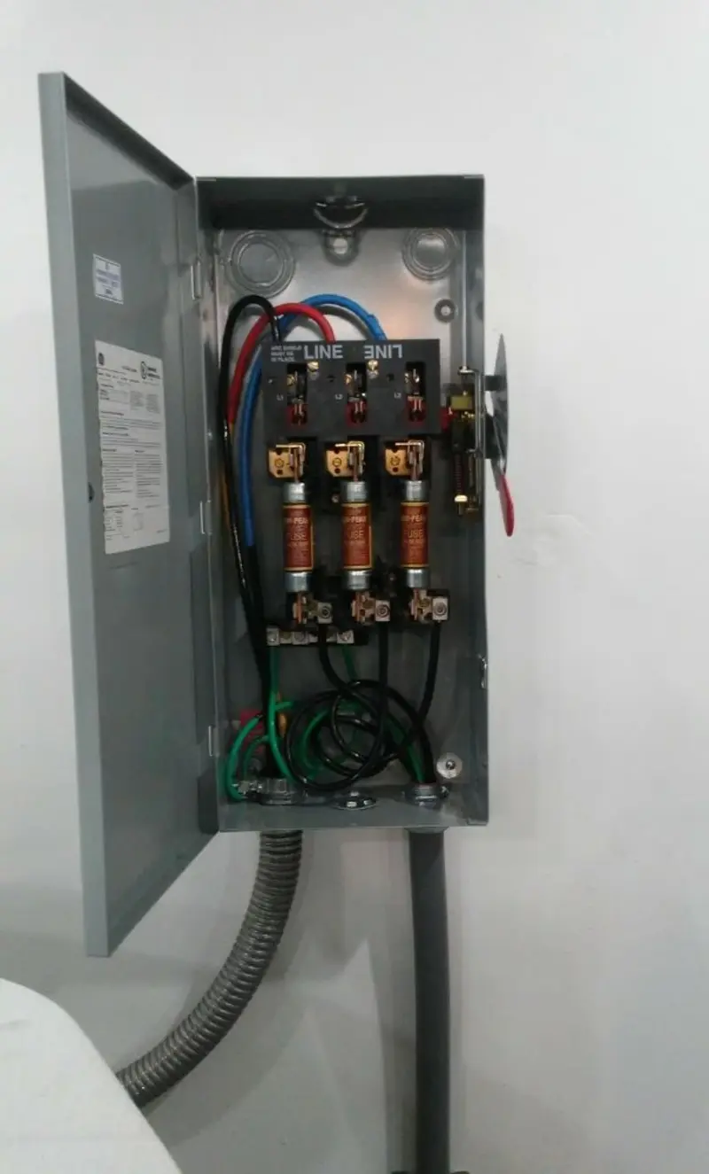 Three-phase disconnect switch installed for Electrical Wiring & Rewiring in East Donegal